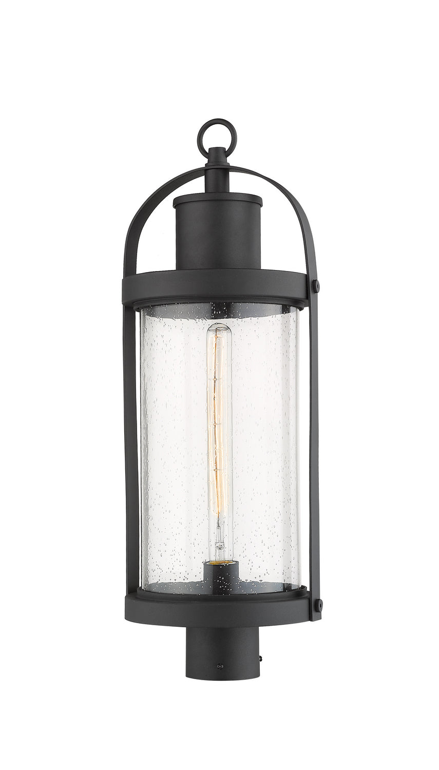 Z-Lite Canada - 569PHB-BK - One Light Outdoor Post Mount Fixture - Roundhouse - Black