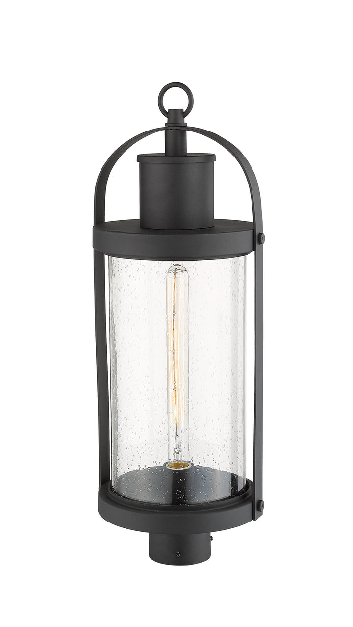 Z-Lite Canada - 569PHB-BK - One Light Outdoor Post Mount Fixture - Roundhouse - Black