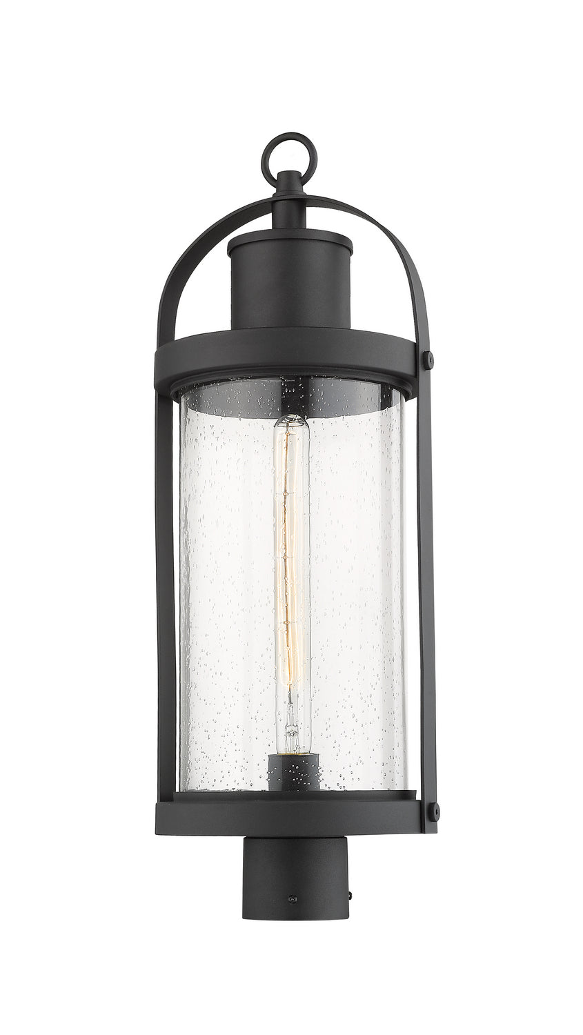 Z-Lite Canada - 569PHB-BK - One Light Outdoor Post Mount Fixture - Roundhouse - Black