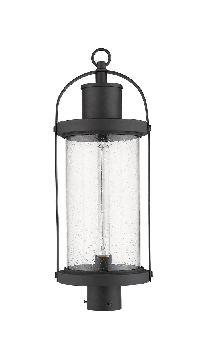 Z-Lite Canada - 569PHB-BK - One Light Outdoor Post Mount Fixture - Roundhouse - Black