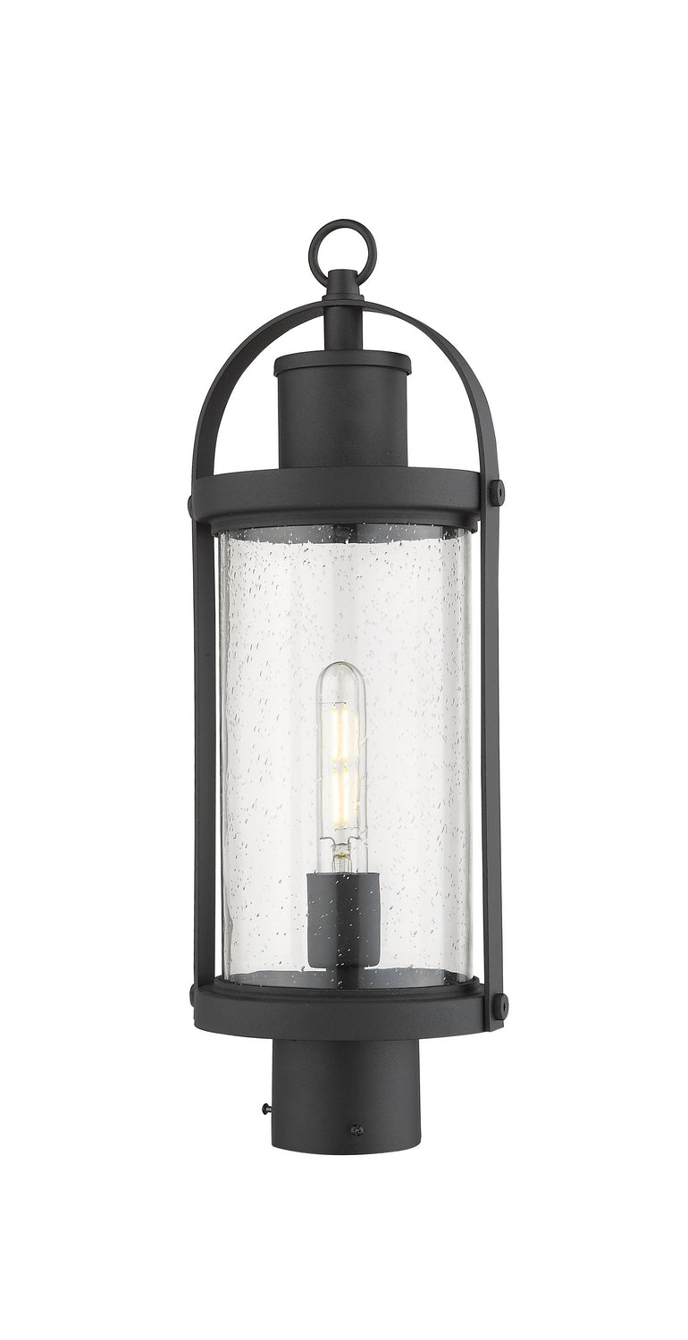Z-Lite Canada - 569PHM-BK - One Light Outdoor Post Mount Fixture - Roundhouse - Black