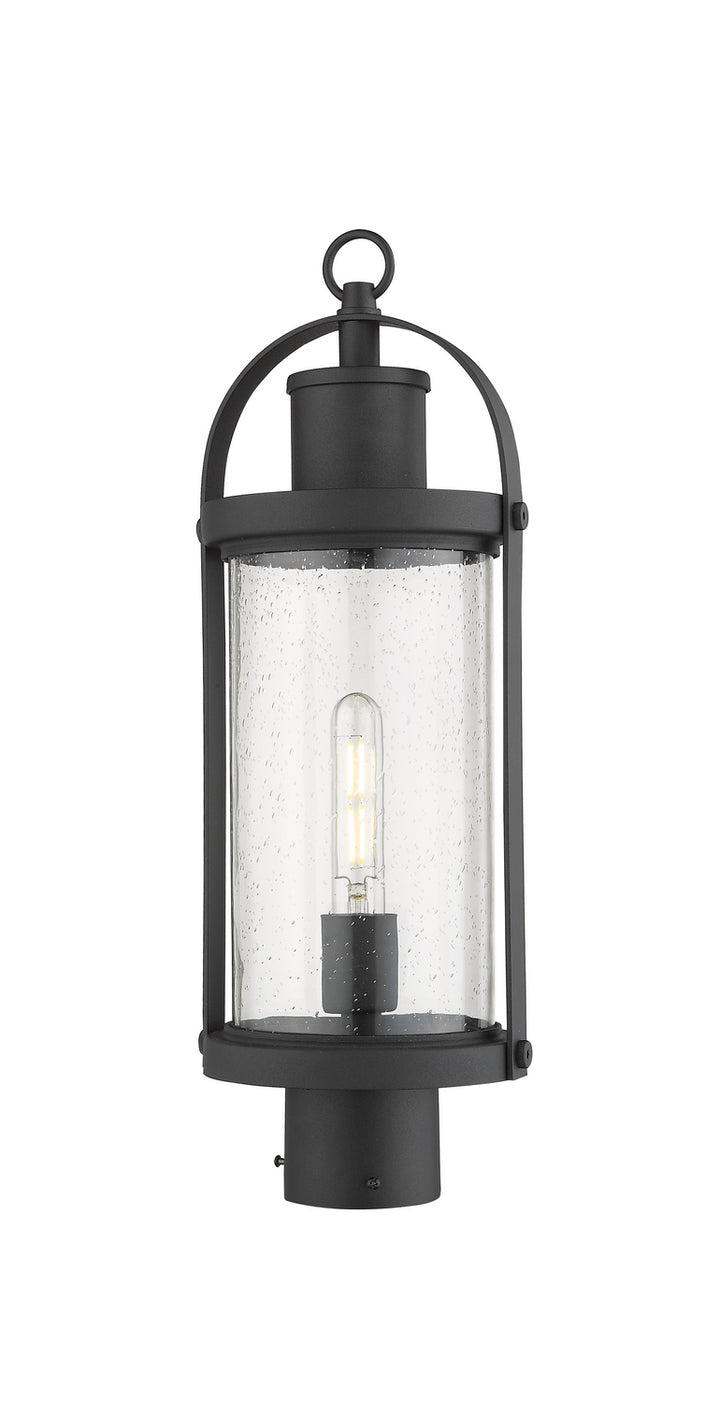 Z-Lite Canada - 569PHM-BK - One Light Outdoor Post Mount Fixture - Roundhouse - Black
