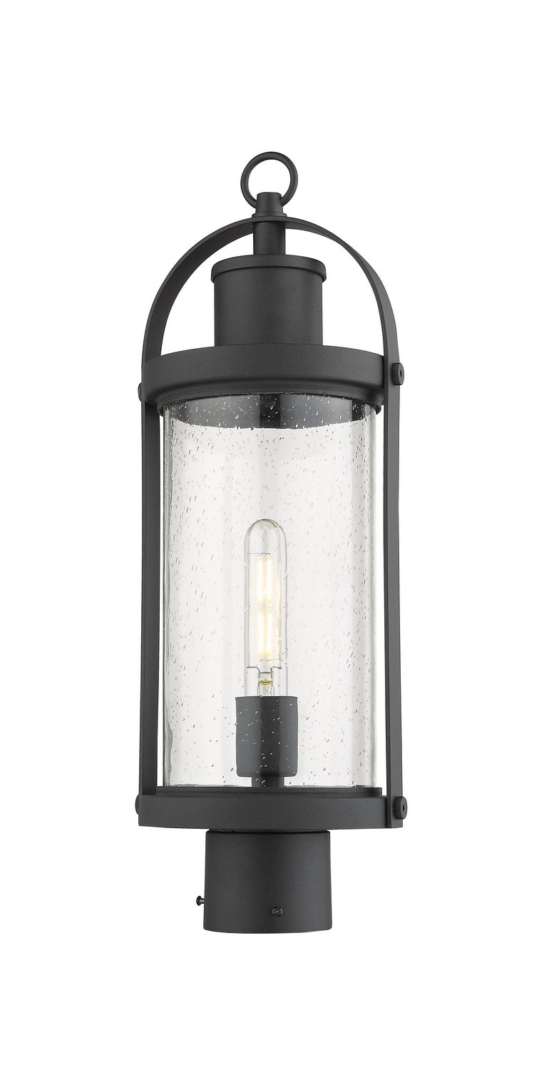 Z-Lite Canada - 569PHM-BK - One Light Outdoor Post Mount Fixture - Roundhouse - Black