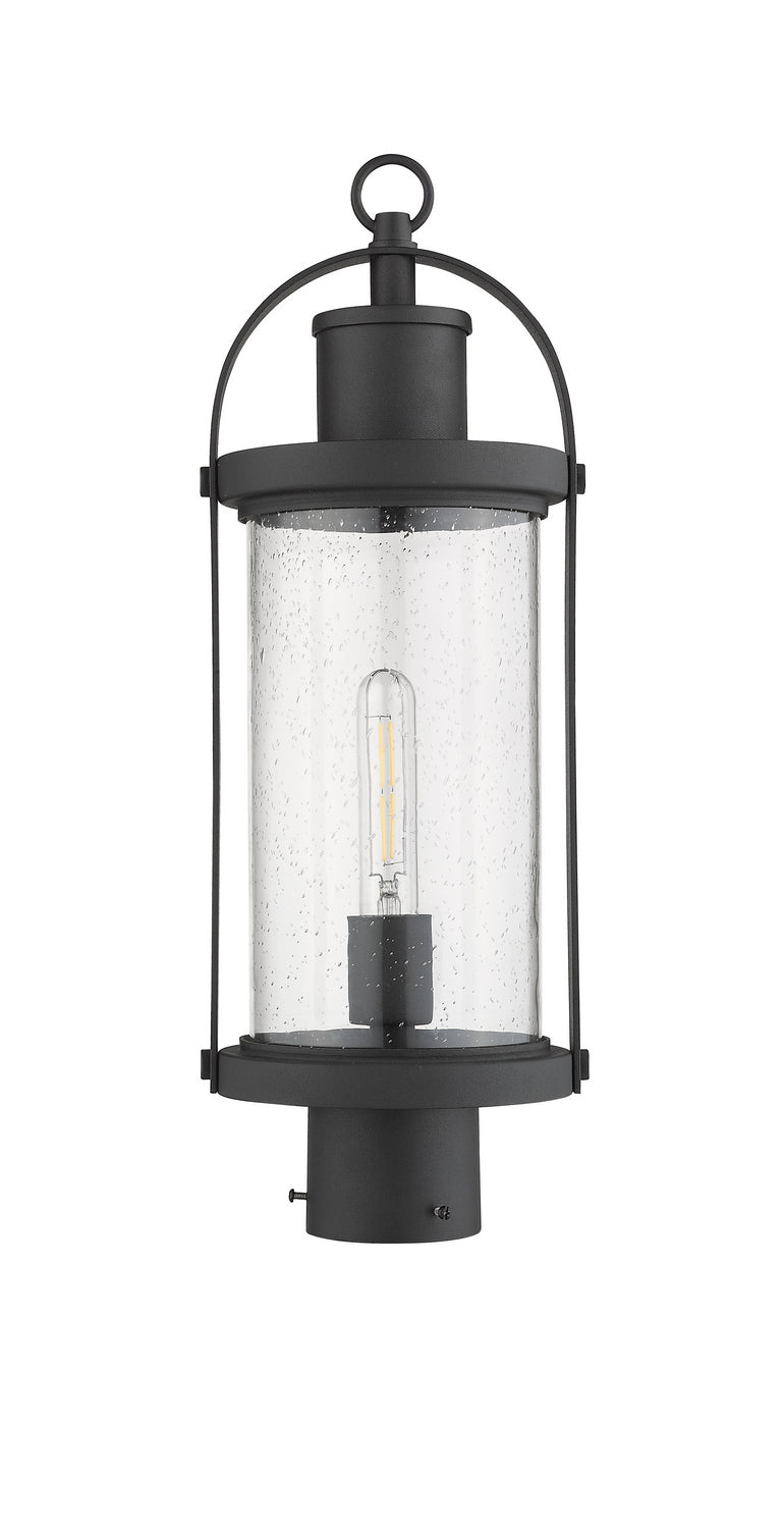 Z-Lite Canada - 569PHM-BK - One Light Outdoor Post Mount Fixture - Roundhouse - Black