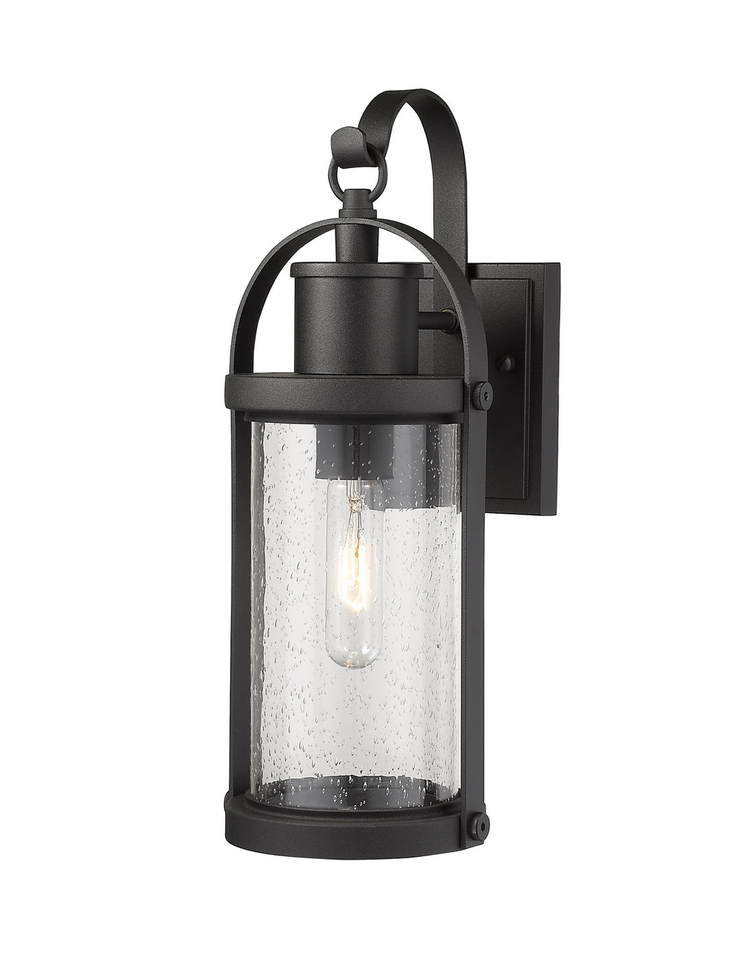 Z-Lite Canada - 569S-BK - One Light Outdoor Wall Light - Roundhouse - Black
