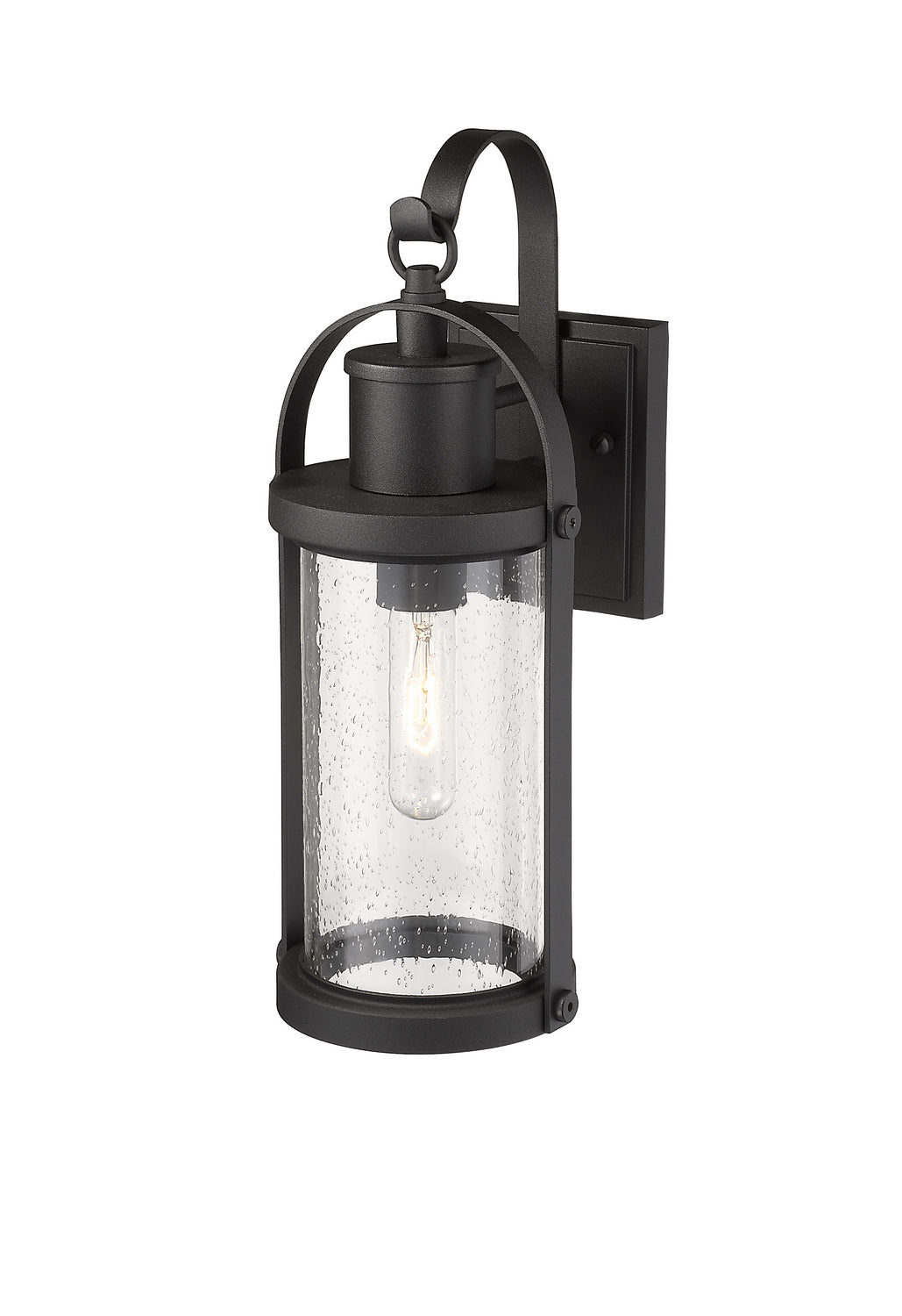 Z-Lite Canada - 569S-BK - One Light Outdoor Wall Light - Roundhouse - Black