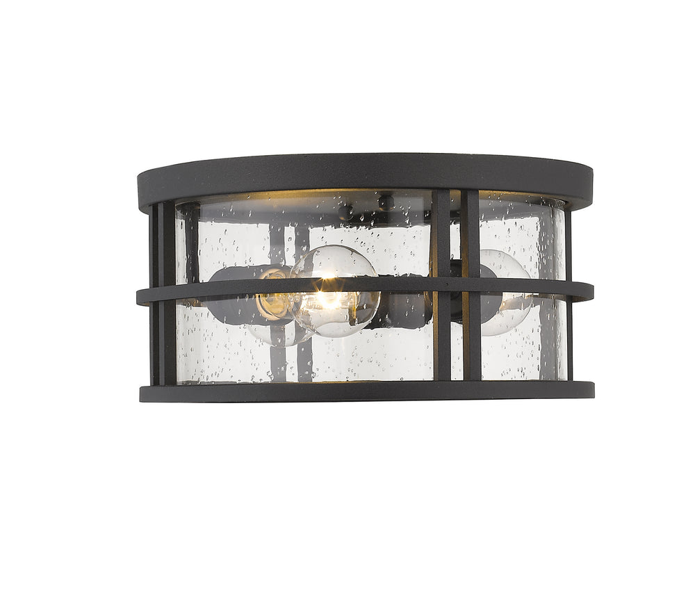 Z-Lite Canada - 570F-BK - Three Light Outdoor Flush Mount - Jordan - Black