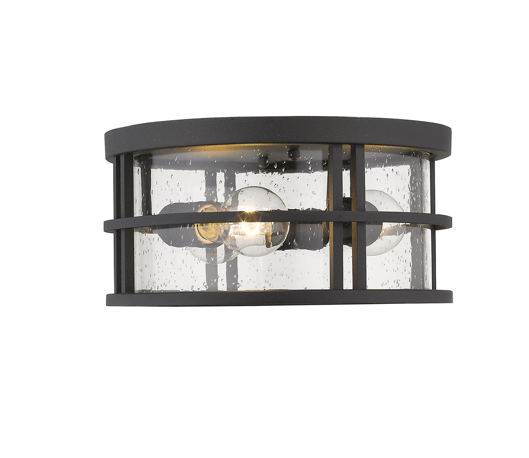 Z-Lite Canada - 570F-BK - Three Light Outdoor Flush Mount - Jordan - Black