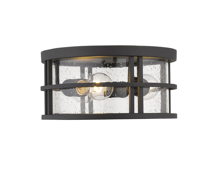 Z-Lite Canada - 570F-BK - Three Light Outdoor Flush Mount - Jordan - Black