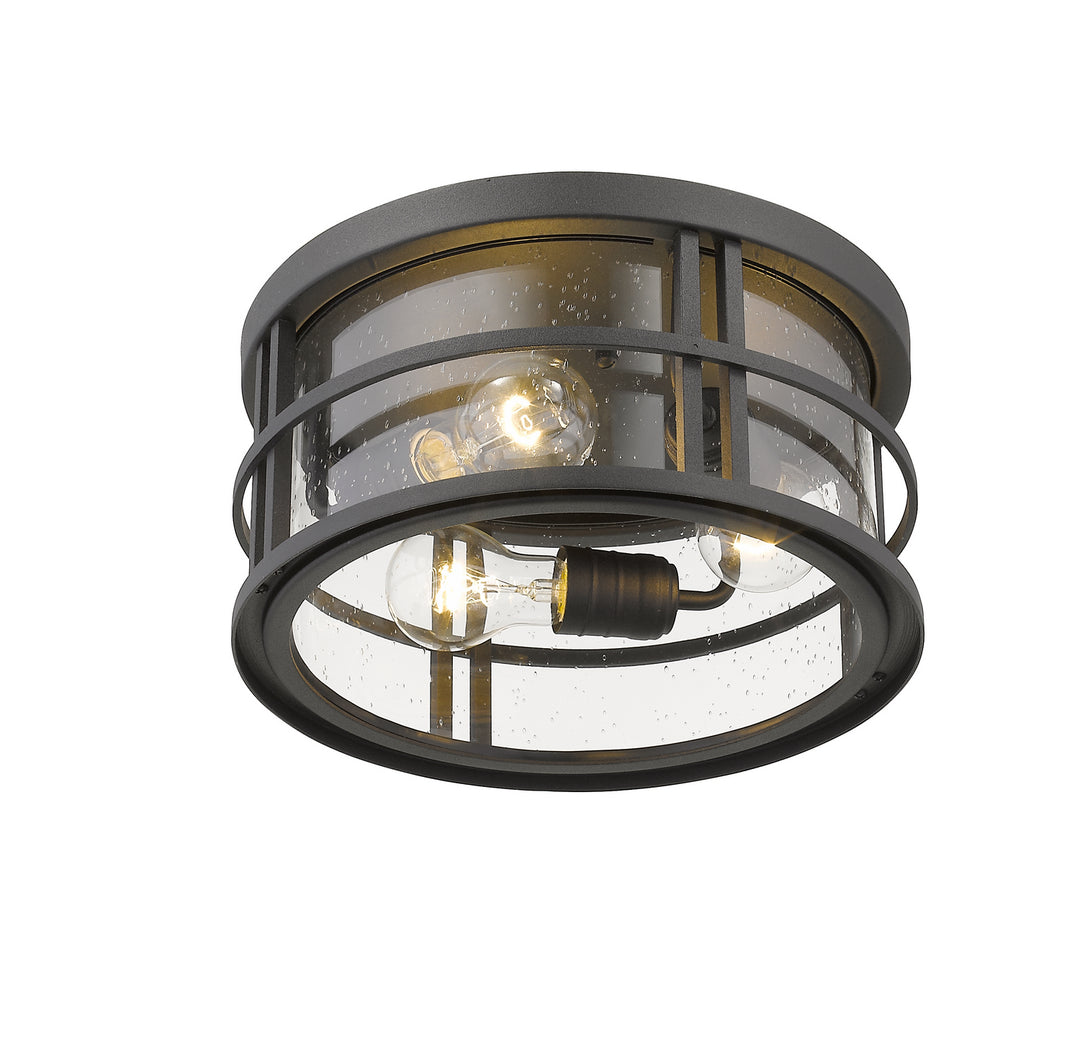 Z-Lite Canada - 570F-BK - Three Light Outdoor Flush Mount - Jordan - Black