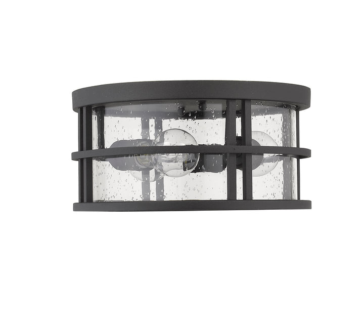 Z-Lite Canada - 570F-BK - Three Light Outdoor Flush Mount - Jordan - Black