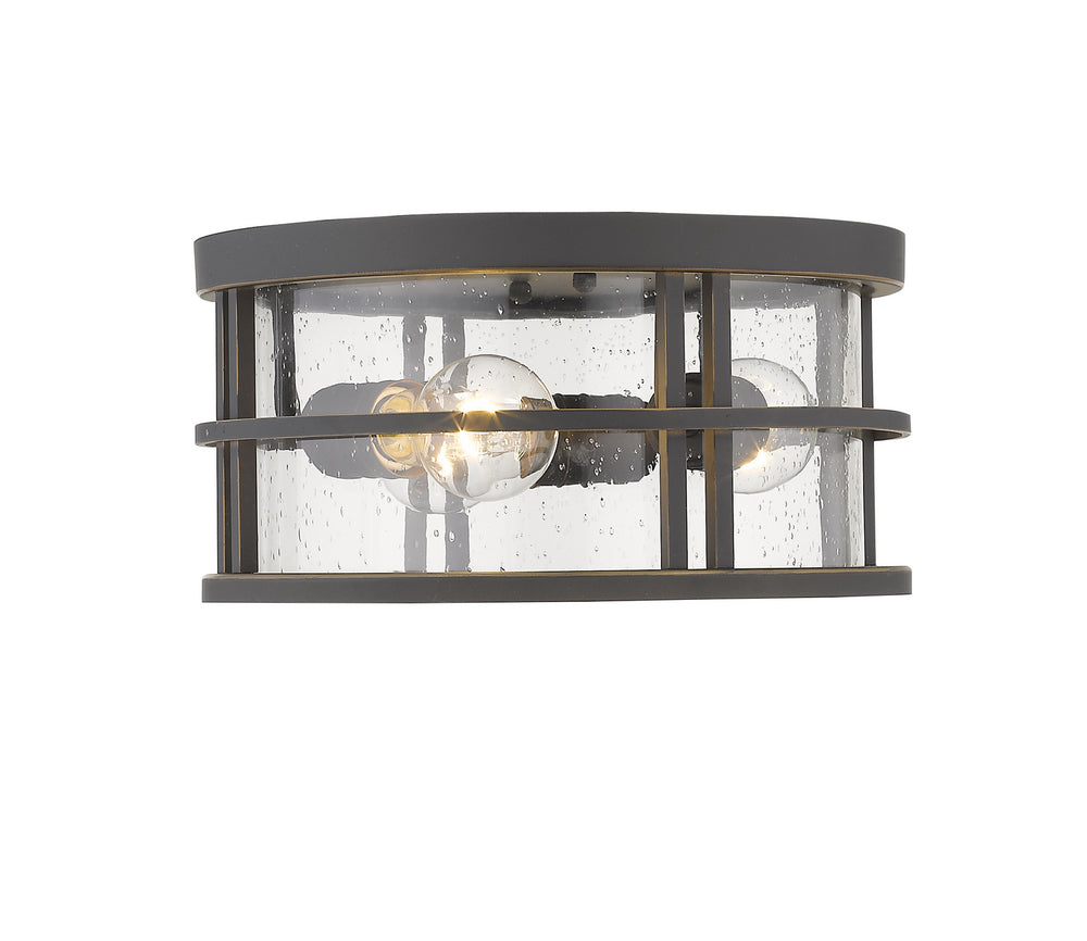 Z-Lite Canada - 570F-ORB - Three Light Outdoor Flush Mount - Jordan - Oil Rubbed Bronze