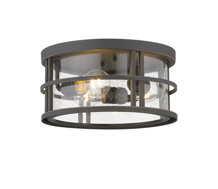 Z-Lite Canada - 570F-ORB - Three Light Outdoor Flush Mount - Jordan - Oil Rubbed Bronze