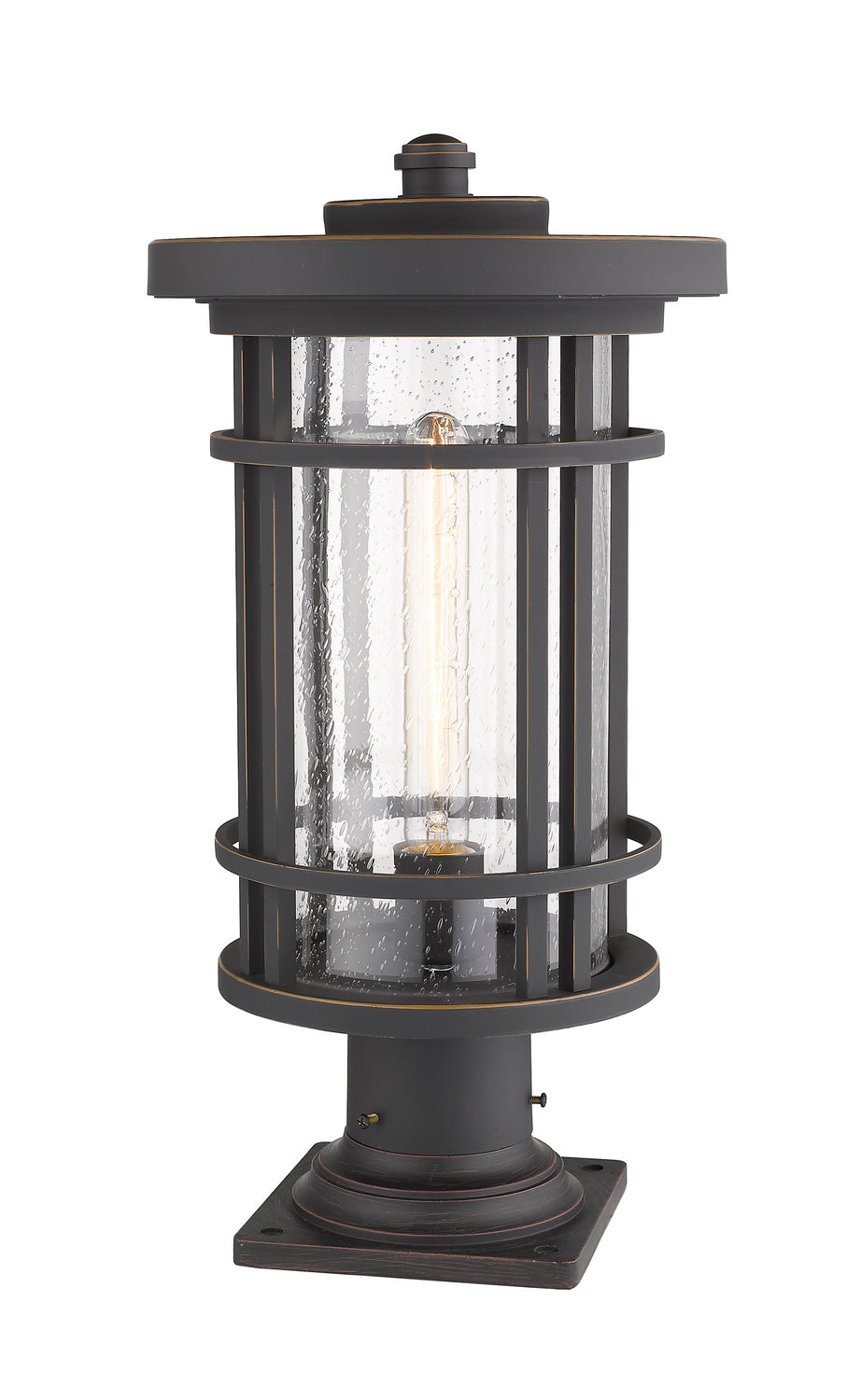Z-Lite Canada - 570PHB-533PM-ORB - One Light Outdoor Pier Mounted Fixture - Jordan - Oil Rubbed Bronze
