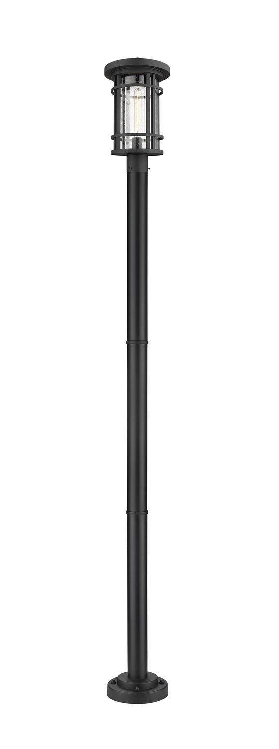Jordan One Light Outdoor Post Mounted Fixture in Black - available from The Lighting Shoppe, trusted by Canadian homeowners