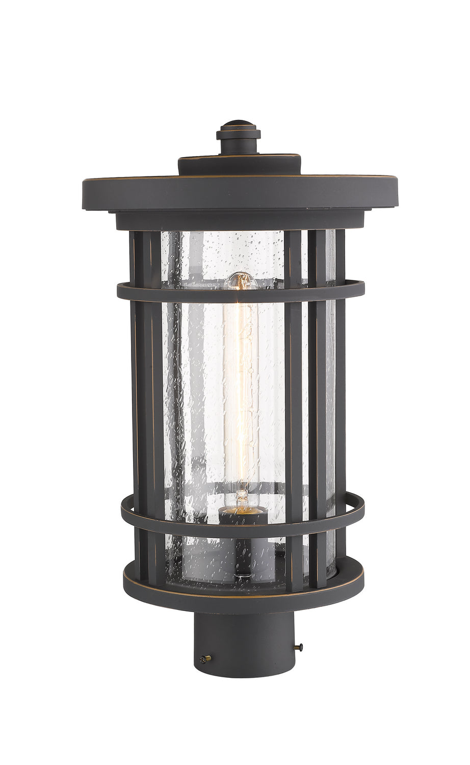 Z-Lite Canada - 570PHB-ORB - One Light Outdoor Post Mount Fixture - Jordan - Oil Rubbed Bronze