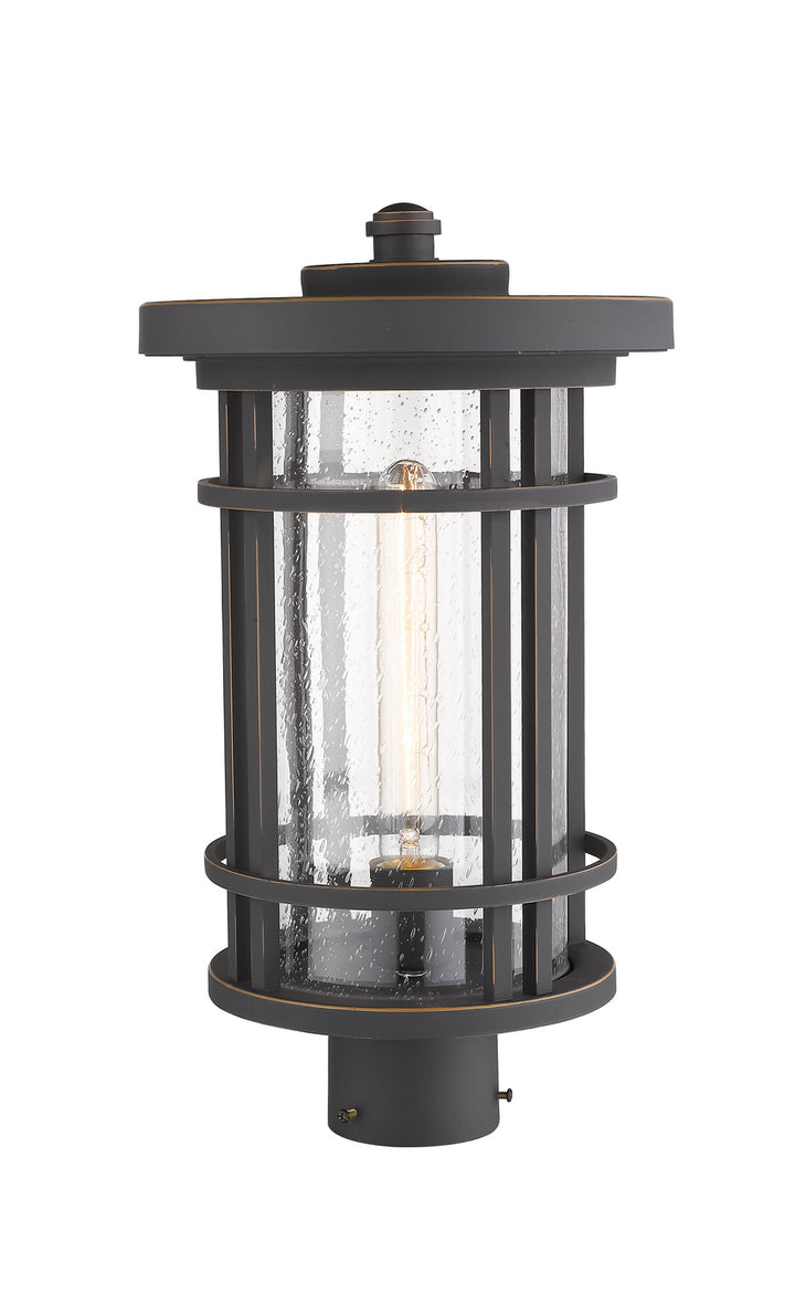 Z-Lite Canada - 570PHB-ORB - One Light Outdoor Post Mount Fixture - Jordan - Oil Rubbed Bronze