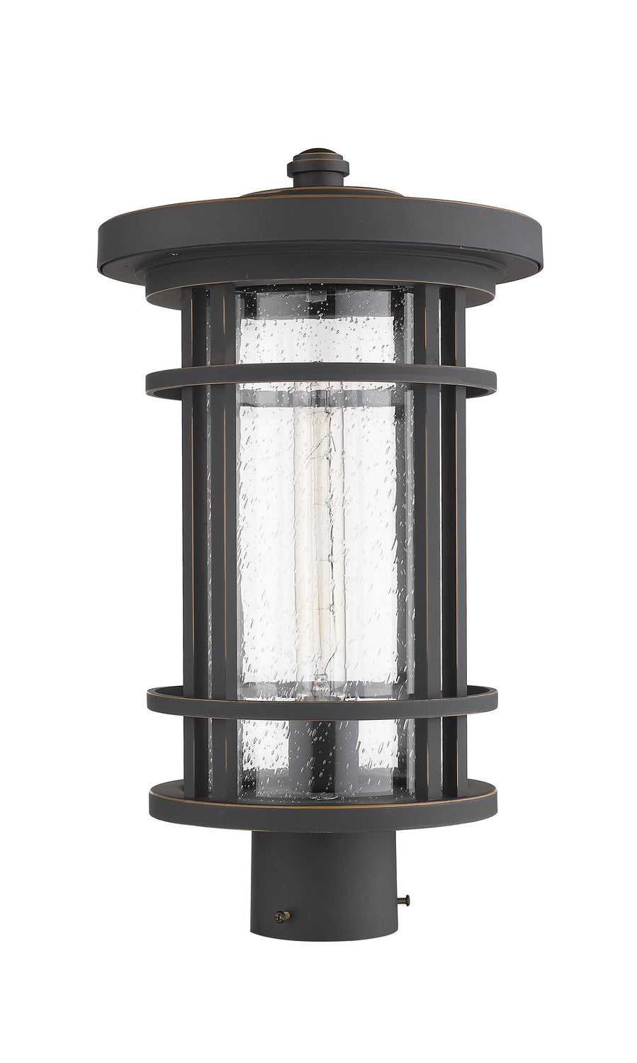 Z-Lite Canada - 570PHB-ORB - One Light Outdoor Post Mount Fixture - Jordan - Oil Rubbed Bronze
