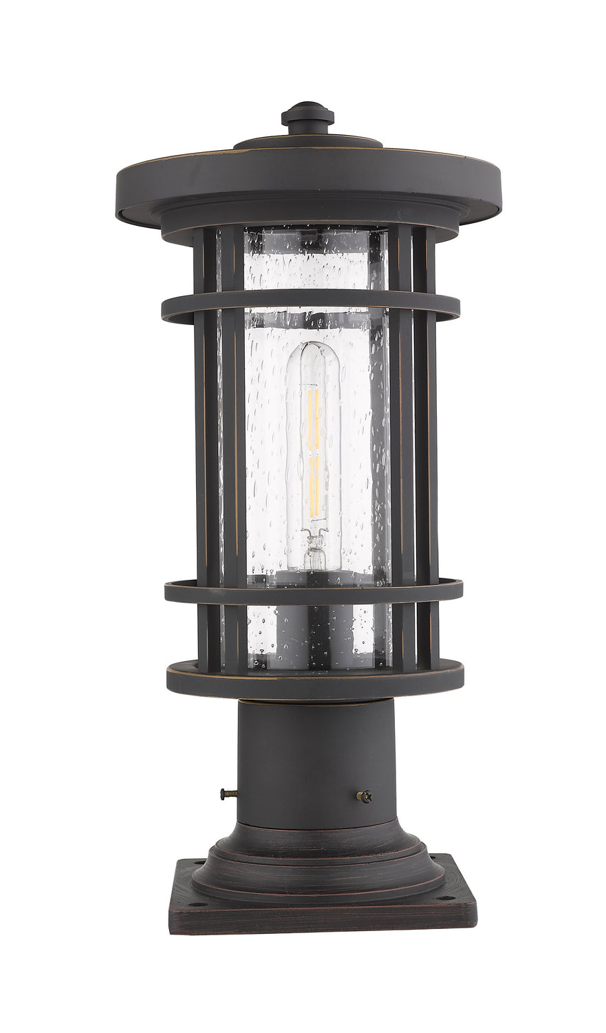 Z-Lite Canada - 570PHM-533PM-ORB - One Light Outdoor Pier Mounted Fixture - Jordan - Oil Rubbed Bronze