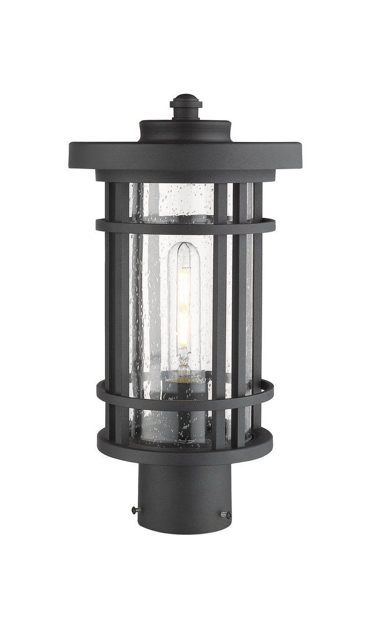 Z-Lite Canada - 570PHM-BK - One Light Outdoor Post Mount Fixture - Jordan - Black