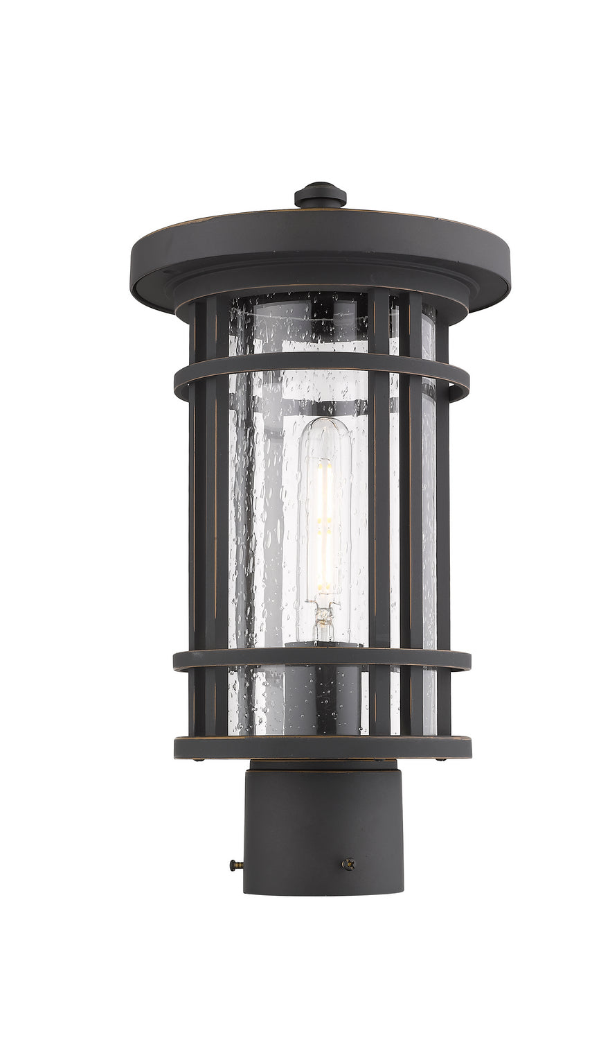 Z-Lite Canada - 570PHM-ORB - One Light Outdoor Post Mount Fixture - Jordan - Oil Rubbed Bronze