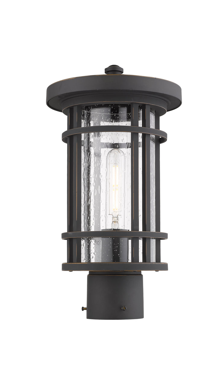 Z-Lite Canada - 570PHM-ORB - One Light Outdoor Post Mount Fixture - Jordan - Oil Rubbed Bronze