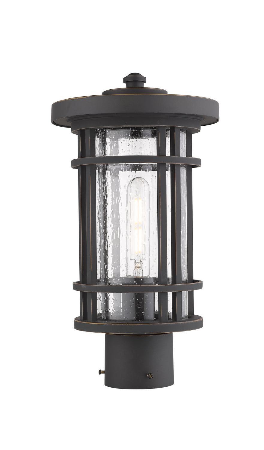 Z-Lite Canada - 570PHM-ORB - One Light Outdoor Post Mount Fixture - Jordan - Oil Rubbed Bronze