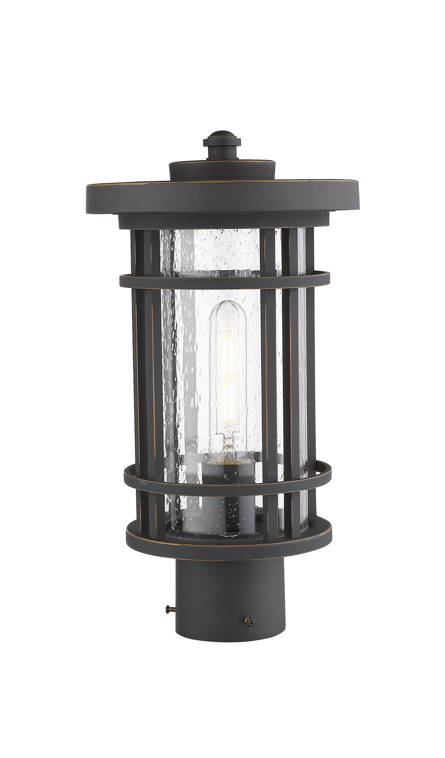 Z-Lite Canada - 570PHM-ORB - One Light Outdoor Post Mount Fixture - Jordan - Oil Rubbed Bronze