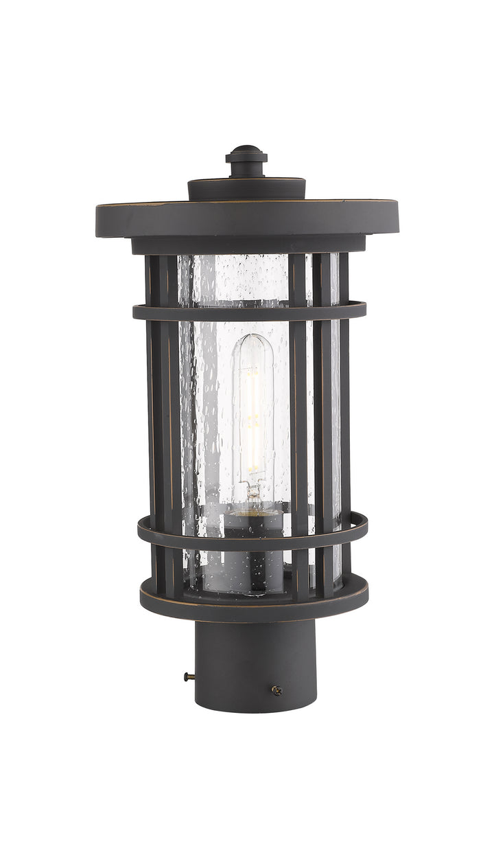 Z-Lite Canada - 570PHM-ORB - One Light Outdoor Post Mount Fixture - Jordan - Oil Rubbed Bronze