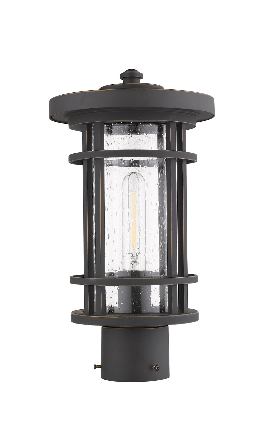 Z-Lite Canada - 570PHM-ORB - One Light Outdoor Post Mount Fixture - Jordan - Oil Rubbed Bronze