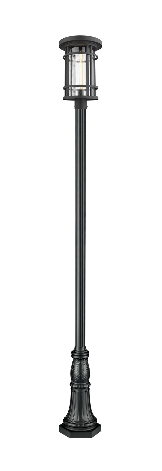 Jordan One Light Outdoor Post Mounted Fixture in Black - available from The Lighting Shoppe, trusted by Canadian homeowners