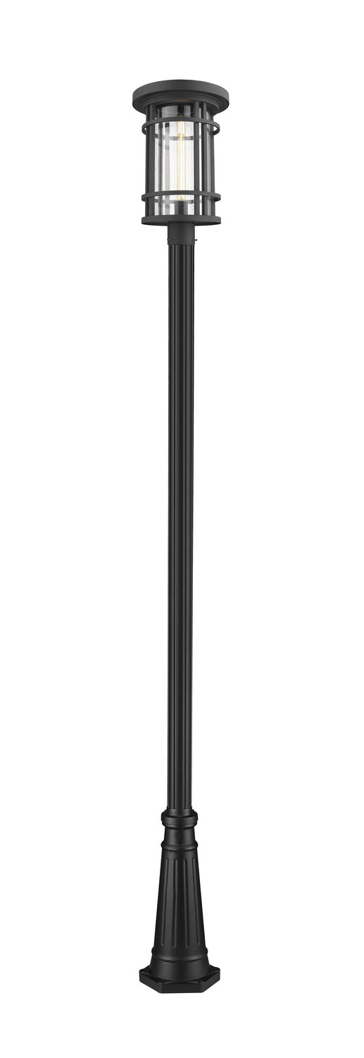 Jordan One Light Outdoor Post Mounted Fixture in Black - available from The Lighting Shoppe, trusted by Canadian homeowners