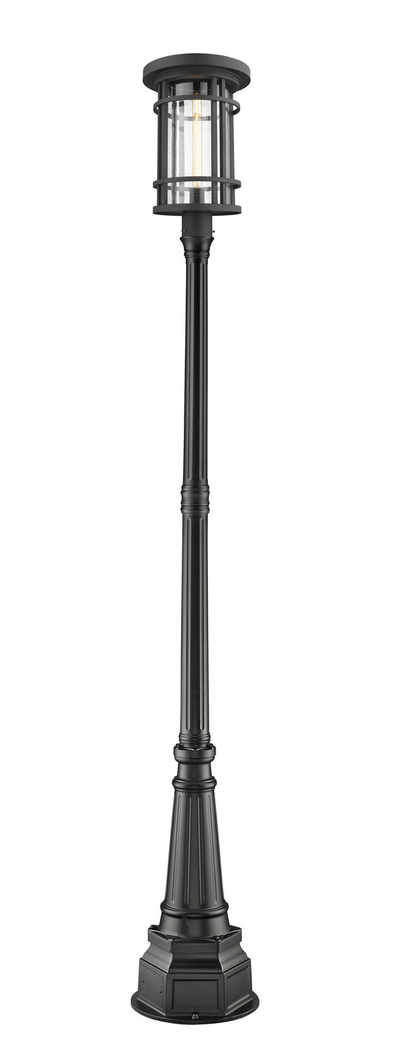 Jordan One Light Outdoor Post Mounted Fixture in Black - available from The Lighting Shoppe, trusted by Canadian homeowners