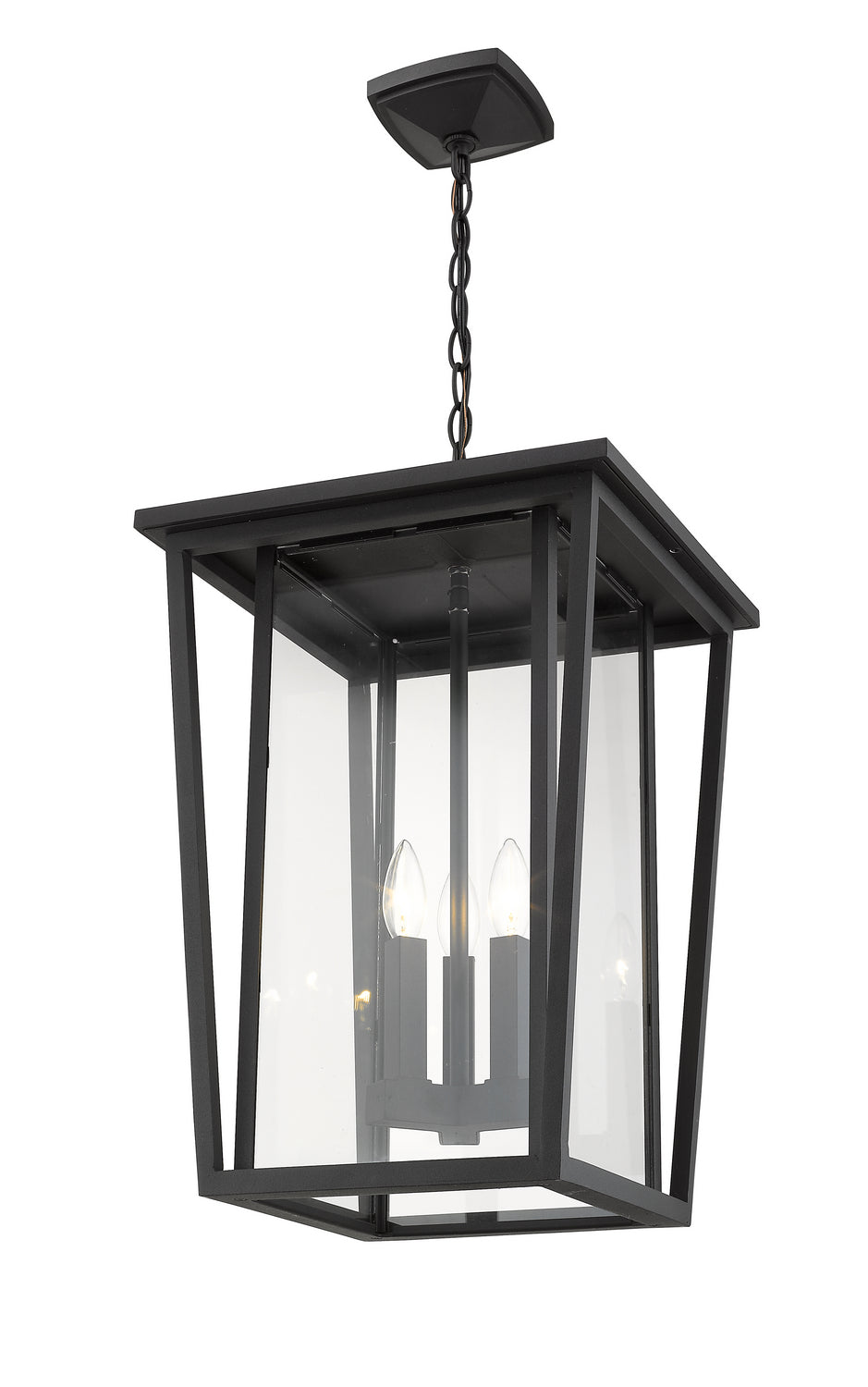 Z-Lite Canada - 571CHXL-BK - Three Light Outdoor Chain Mount Ceiling Fixture - Seoul - Black