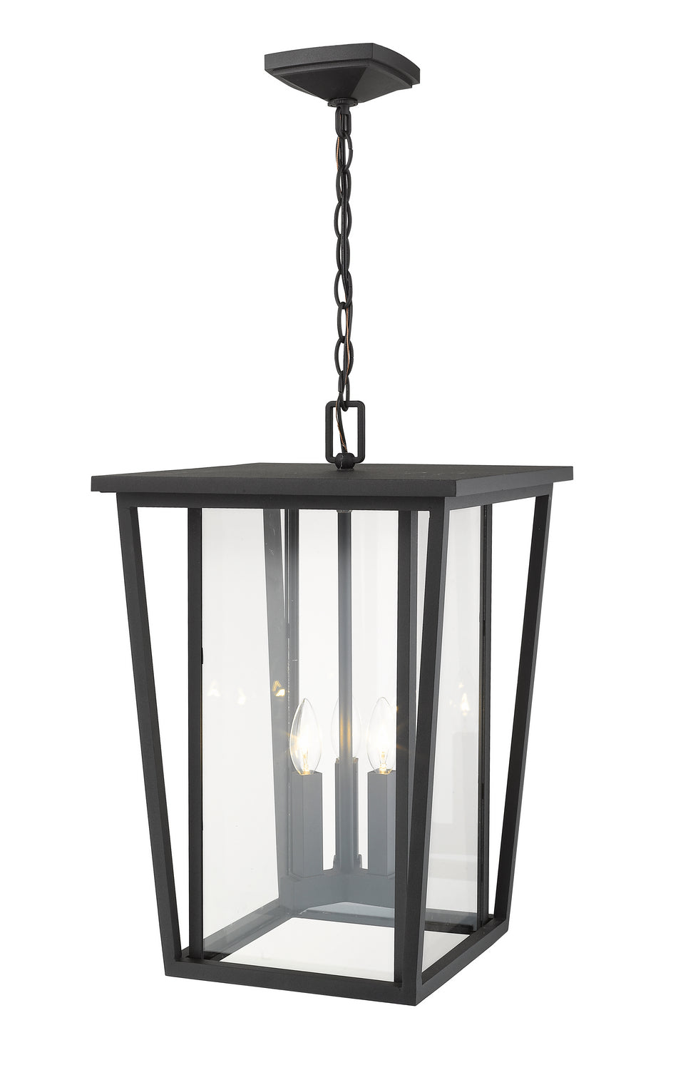 Z-Lite Canada - 571CHXL-BK - Three Light Outdoor Chain Mount Ceiling Fixture - Seoul - Black