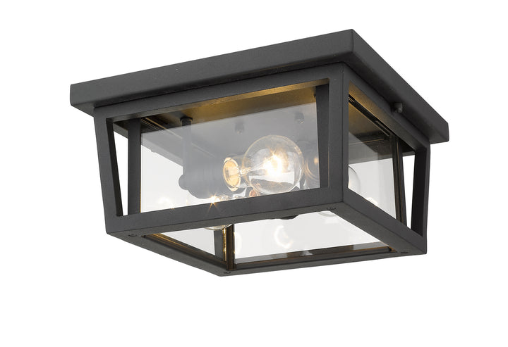 Z-Lite Canada - 571F-BK - Three Light Outdoor Flush Mount - Seoul - Black