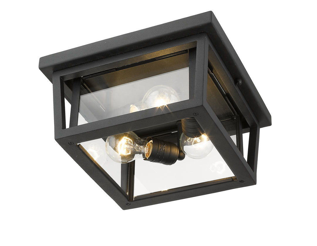 Z-Lite Canada - 571F-BK - Three Light Outdoor Flush Mount - Seoul - Black