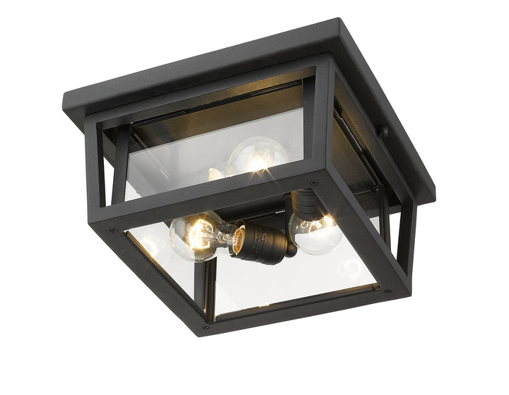 Z-Lite Canada - 571F-BK - Three Light Outdoor Flush Mount - Seoul - Black