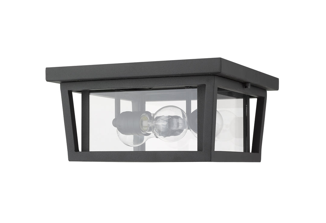 Z-Lite Canada - 571F-BK - Three Light Outdoor Flush Mount - Seoul - Black