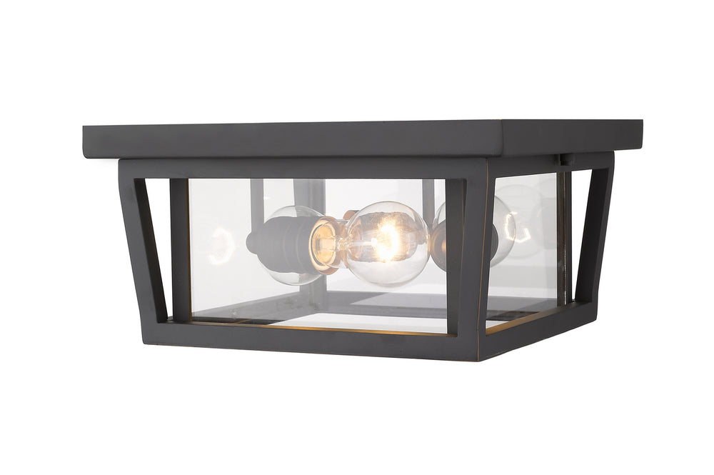 Z-Lite Canada - 571F-ORB - Three Light Outdoor Flush Mount - Seoul - Oil Rubbed Bronze