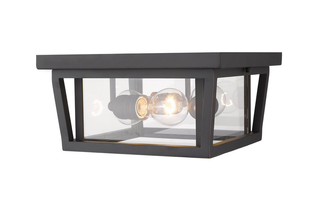 Z-Lite Canada - 571F-ORB - Three Light Outdoor Flush Mount - Seoul - Oil Rubbed Bronze