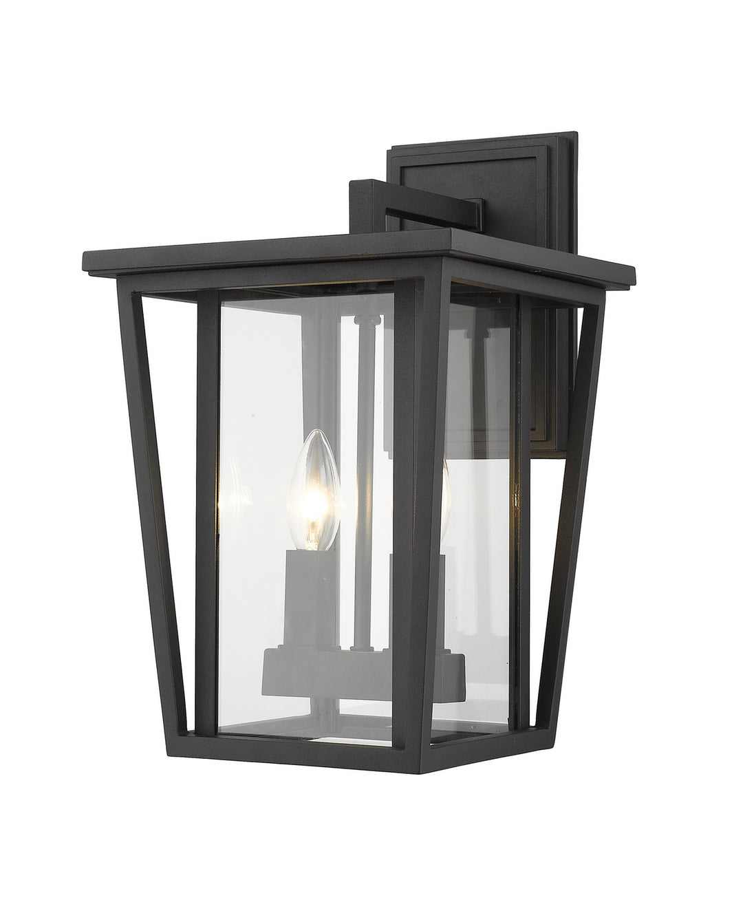 Seoul Two Light Outdoor Wall Sconce in Black - available from The Lighting Shoppe, trusted by Canadian homeowners