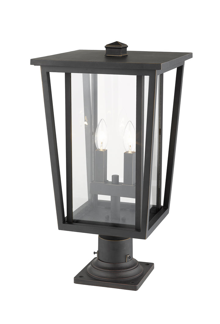 Z-Lite Canada - 571PHBR-533PM-ORB - Two Light Outdoor Pier Mounted Fixture - Seoul - Oil Rubbed Bronze