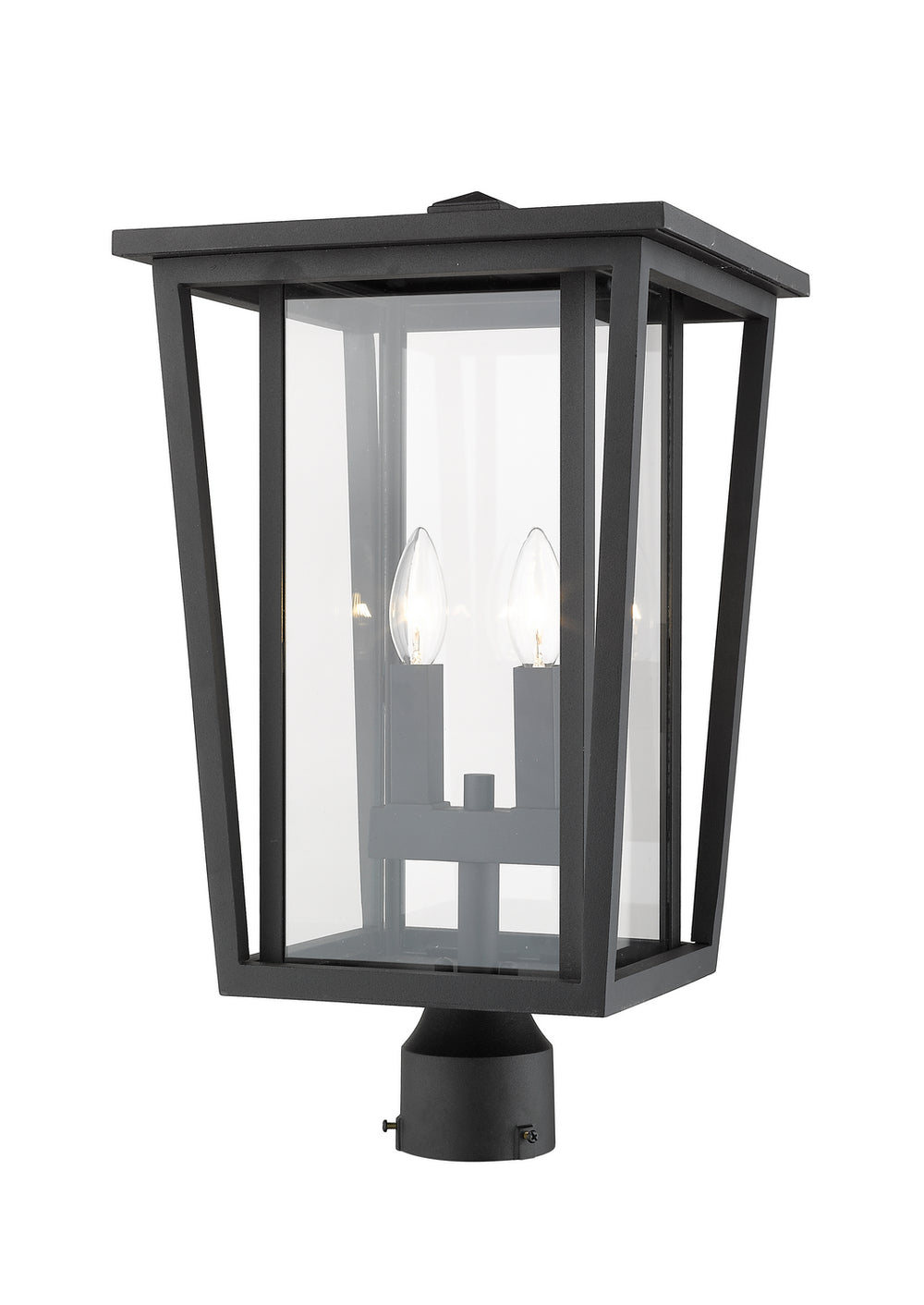 Z-Lite Canada - 571PHBR-BK - Two Light Outdoor Post Mount Fixture - Seoul - Black