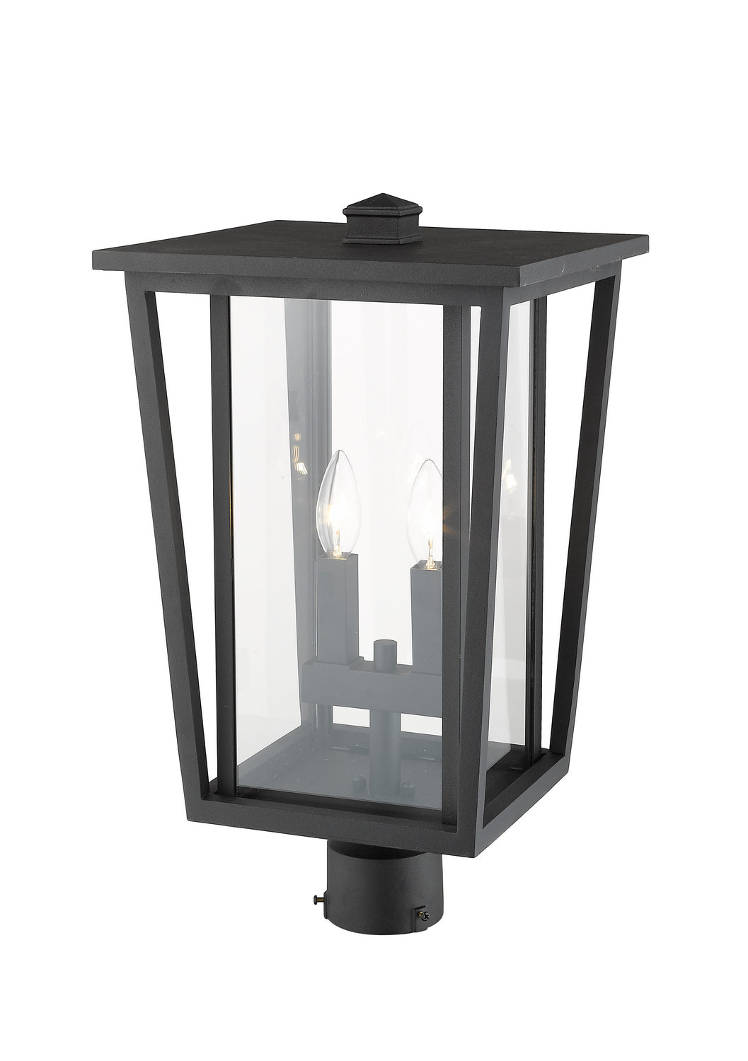 Z-Lite Canada - 571PHBR-BK - Two Light Outdoor Post Mount Fixture - Seoul - Black
