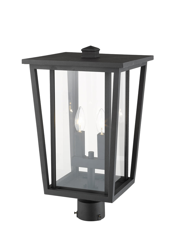 Z-Lite Canada - 571PHBR-BK - Two Light Outdoor Post Mount Fixture - Seoul - Black
