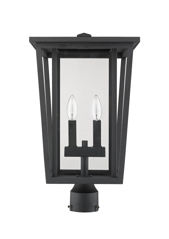 Z-Lite Canada - 571PHBR-BK - Two Light Outdoor Post Mount Fixture - Seoul - Black
