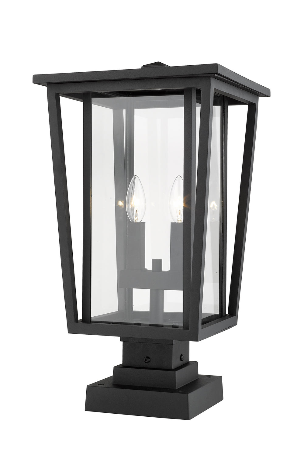 Z-Lite Canada - 571PHBS-SQPM-BK - Two Light Outdoor Pier Mounted Fixture - Seoul - Black