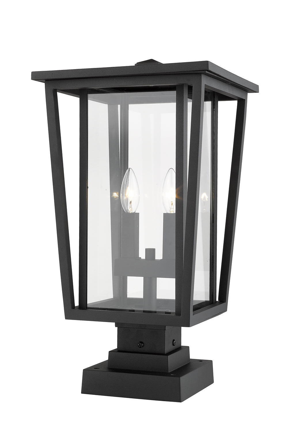 Z-Lite Canada - 571PHBS-SQPM-BK - Two Light Outdoor Pier Mounted Fixture - Seoul - Black