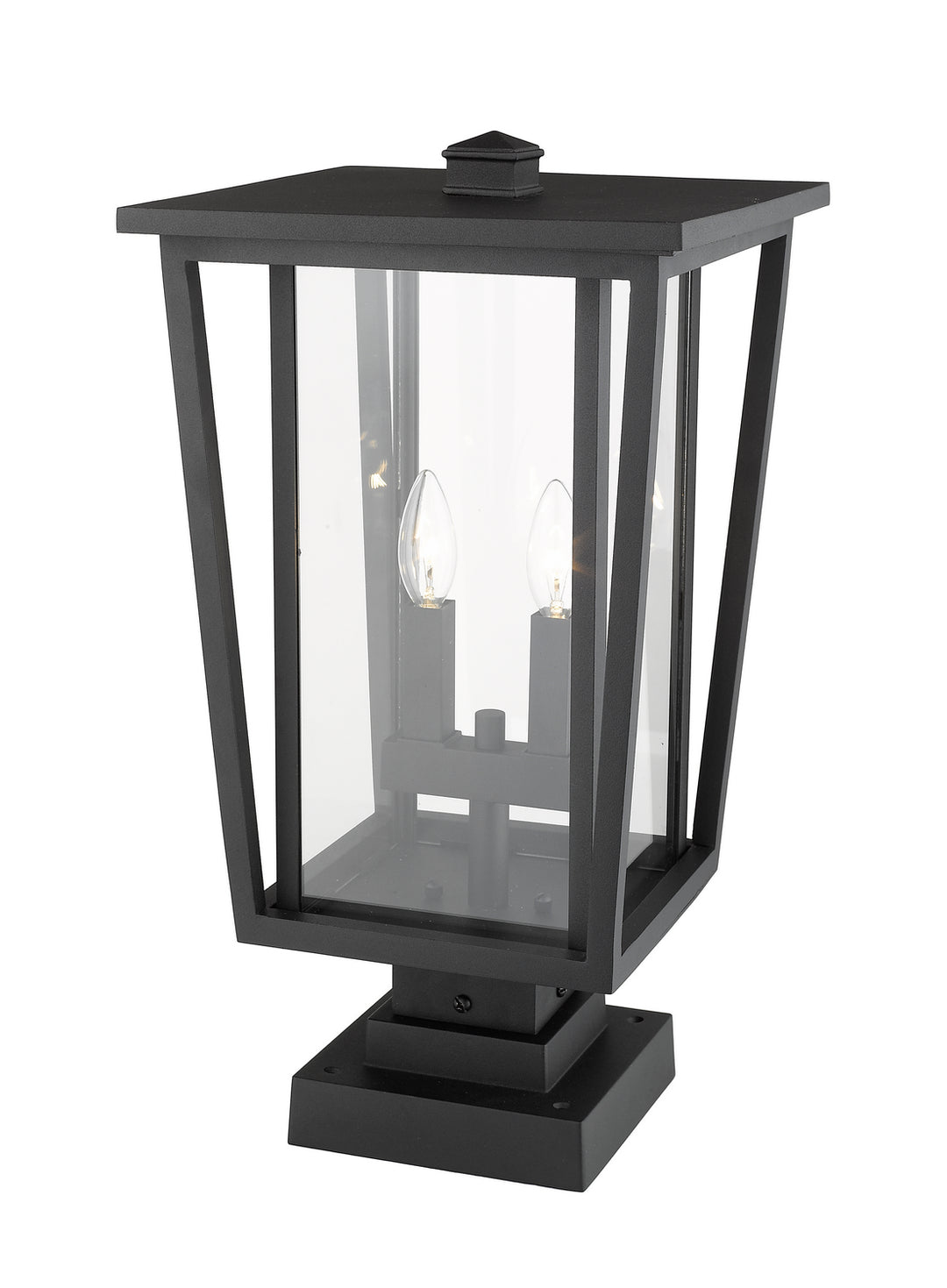 Z-Lite Canada - 571PHBS-SQPM-BK - Two Light Outdoor Pier Mounted Fixture - Seoul - Black